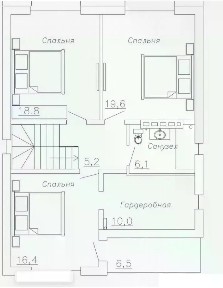 Продается 2-этажный дом, 180 м²