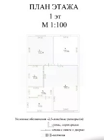 Продается 1-этажный дом, 70 м²