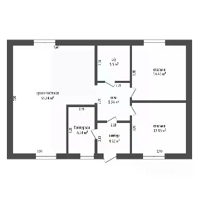 Продается 1-этажный дом, 85,4 м²