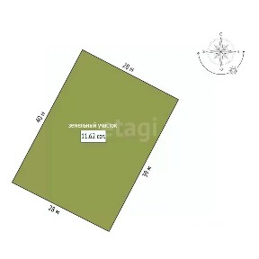 Продается участок, 11,62 сот.