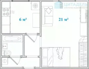 Продается 1-комн. квартира, 32 м²