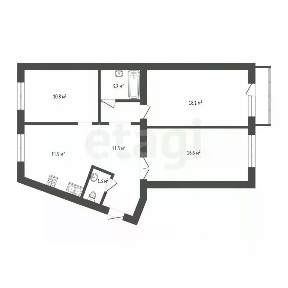Продается 3-комн. квартира, 72,8 м²