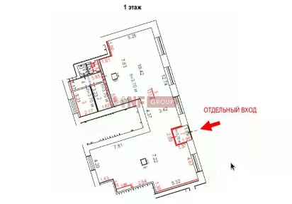 Сдается торговая площадь, 322 м²