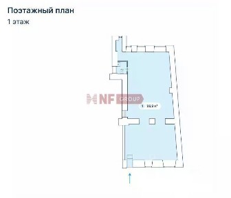 Сдается торговая площадь, 96,9 м²
