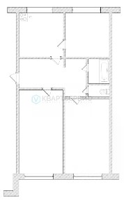 Продается 3-комн. квартира, 68,6 м²