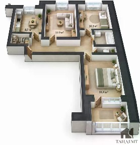 Продается 3-комн. квартира, 63,3 м²
