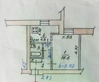 Продается 1-комн. квартира, 33,1 м²
