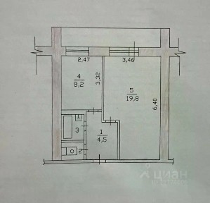 Продается 1-комн. квартира, 36,6 м²