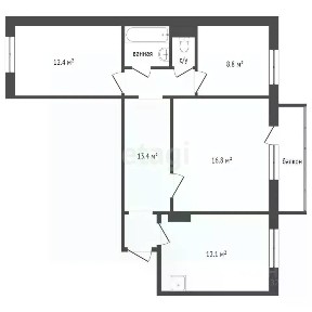 Продается 3-комн. квартира, 70 м²