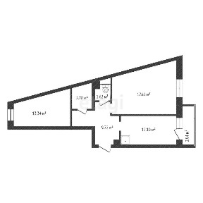 Продается 2-комн. квартира, 60,3 м²