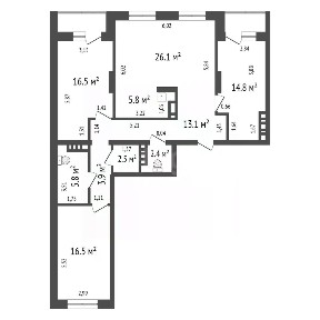 Продается 4-комн. квартира, 107,4 м²