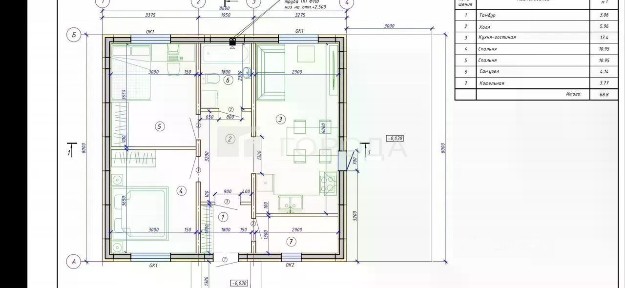 Продается 1-этажный дом, 80 м²