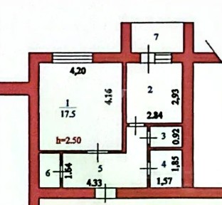 Продается 1-комн. квартира, 40,5 м²