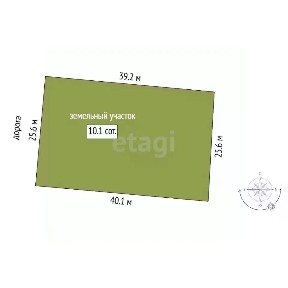 Продается участок, 10,11 сот.