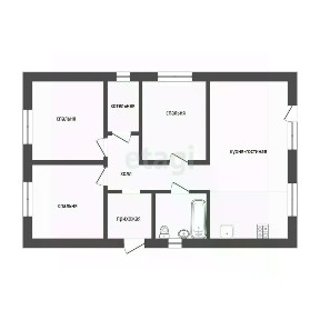 Продается 1-этажный дом, 90 м²