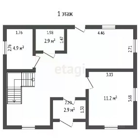 Продается 2-этажный дом, 109 м²