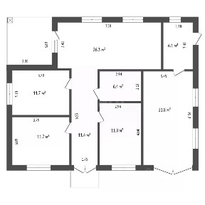 Продается 1-этажный дом, 125,7 м²