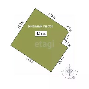 Продается 1-этажный дом, 108,3 м²