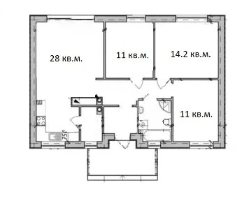 Продается 1-этажный дом, 86 м²