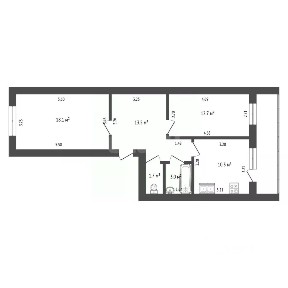 Продается 2-комн. квартира, 64 м²