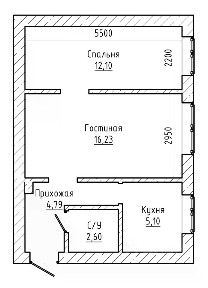 Продается 2-комн. квартира, 40 м²