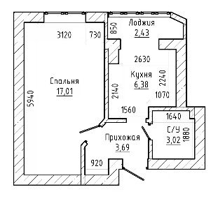 Продается 1-комн. квартира, 33 м²