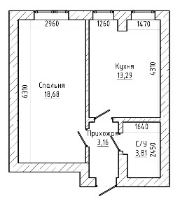 Продается 1-комн. квартира, 39,5 м²