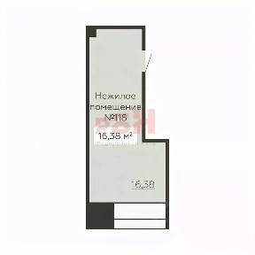 Продается помещение свободного назначения, 16,38 м²