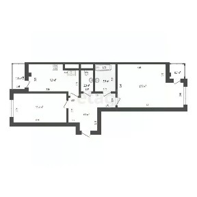 Продается 2-комн. квартира, 54,4 м²