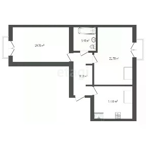 Продаются 2-комн. апартаменты, 67,7 м²