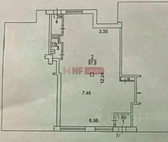 Сдается торговая площадь, 107,1 м²