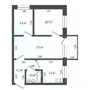 Продается 3-комн. квартира, 49 м²