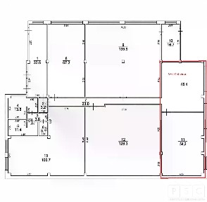 Сдается помещение свободного назначения, 119,6 м²