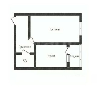 Продается 1-комн. квартира, 40,4 м²