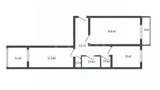 Продается 2-комн. квартира, 48,8 м²