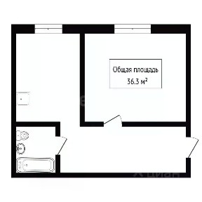 Продается 1-комн. квартира, 36,3 м²
