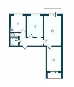 Продается 3-комн. квартира, 67 м²