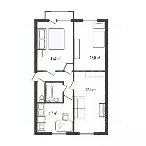 Продается 3-комн. квартира, 57 м²