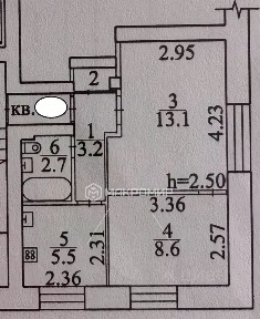 Продается 2-комн. квартира, 33,8 м²