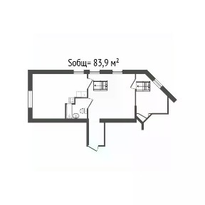 Продается 3-комн. квартира, 83,9 м²