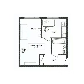 Продается 1-комн. квартира, 31 м²