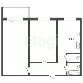 Продается 2-комн. квартира, 47,7 м²