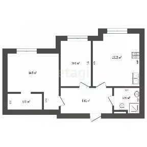 Продается 2-комн. квартира, 58,1 м²