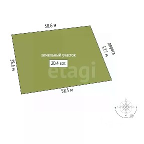 Продается 1-этажный дом, 115,7 м²