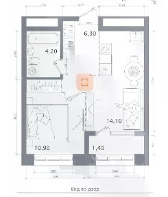 Продается 1-комн. квартира, 38,2 м²