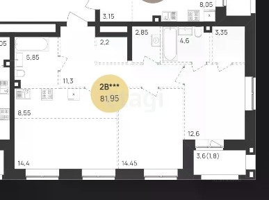 Продается 3-комн. квартира, 76 м²