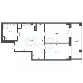 Продается 2-комн. квартира, 50,6 м²