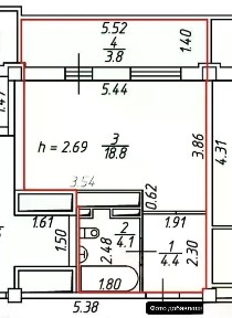 Продается студия, 32 м²