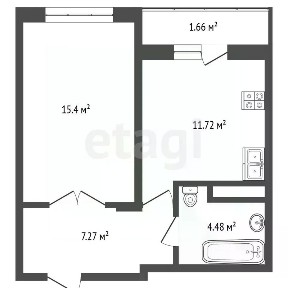 Продается 1-комн. квартира, 37,9 м²