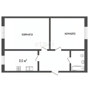 Продается 2-комн. квартира, 45,8 м²